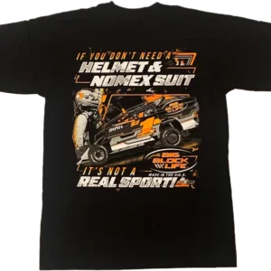 Real Sport (Block Modified) Black T-Shirt - Back